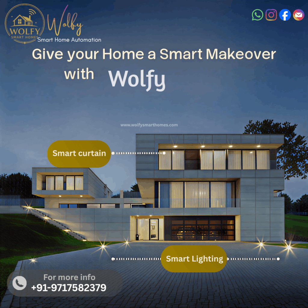 Interior designer using smart home automation in a modern home