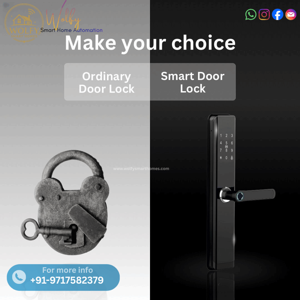 Premium smart door locks for secure home access by Wolfy Smart Homes Automation