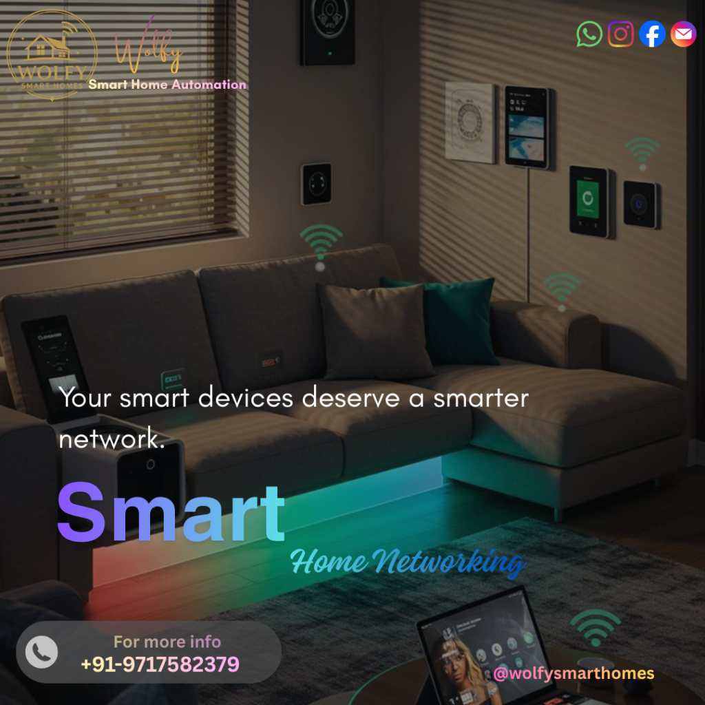 smart home networking with multiple IoT devices connected via Wi‑Fi