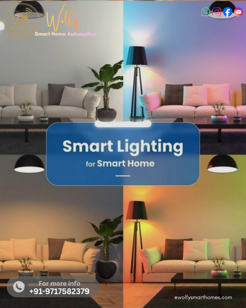 smart lighting secrets in a modern living room with LED smart lights for home