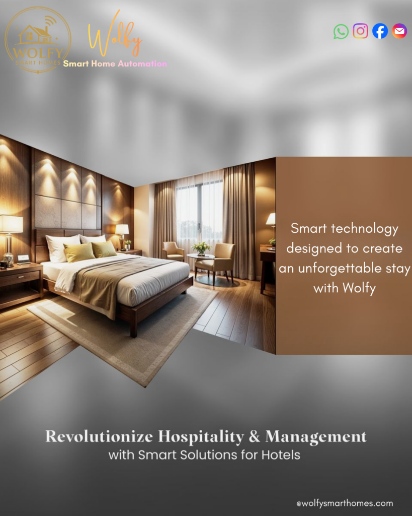 smart lighting and security systems are transforming hospitality in a modern hotel lobby
