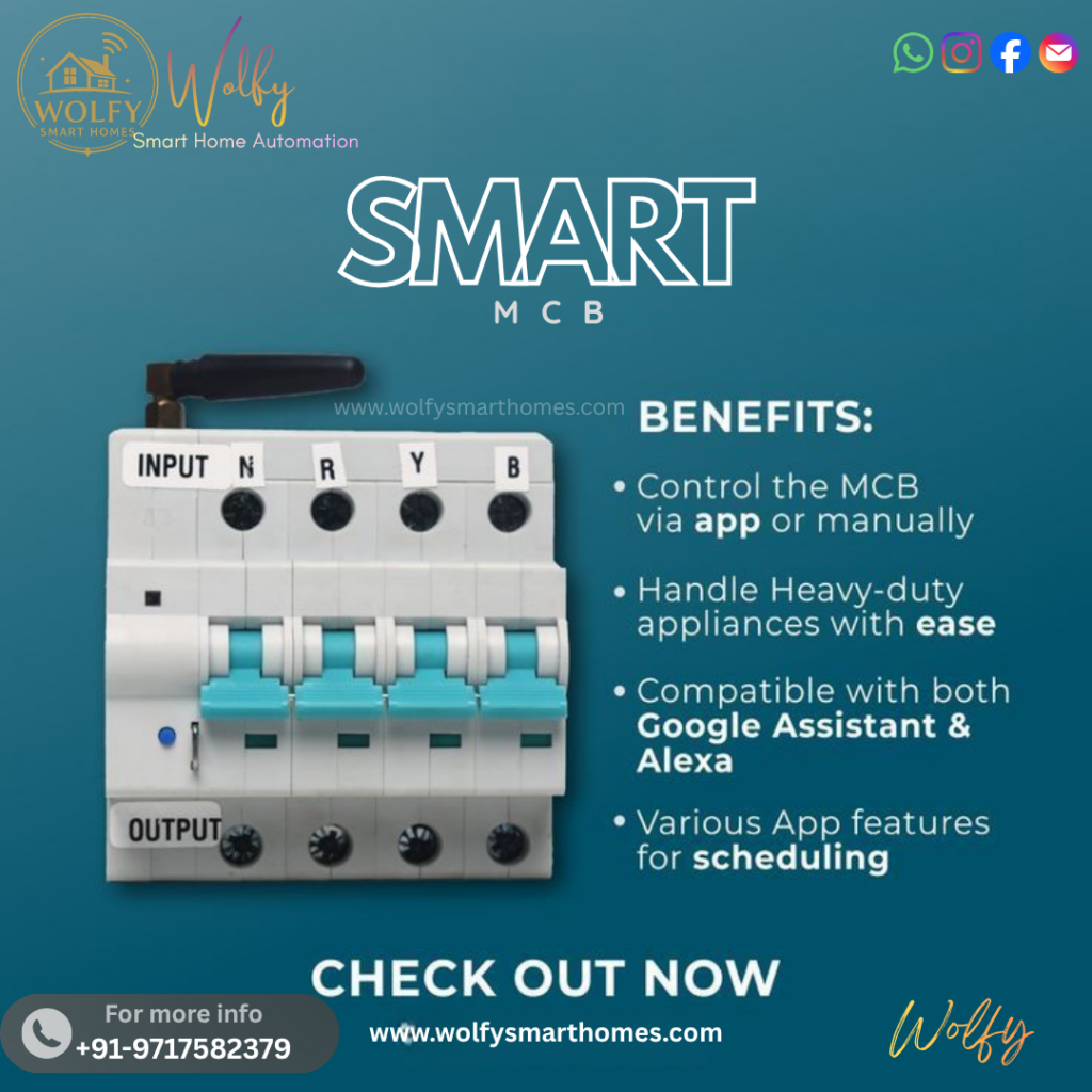 smart MCB advantages in a modern home electrical panel