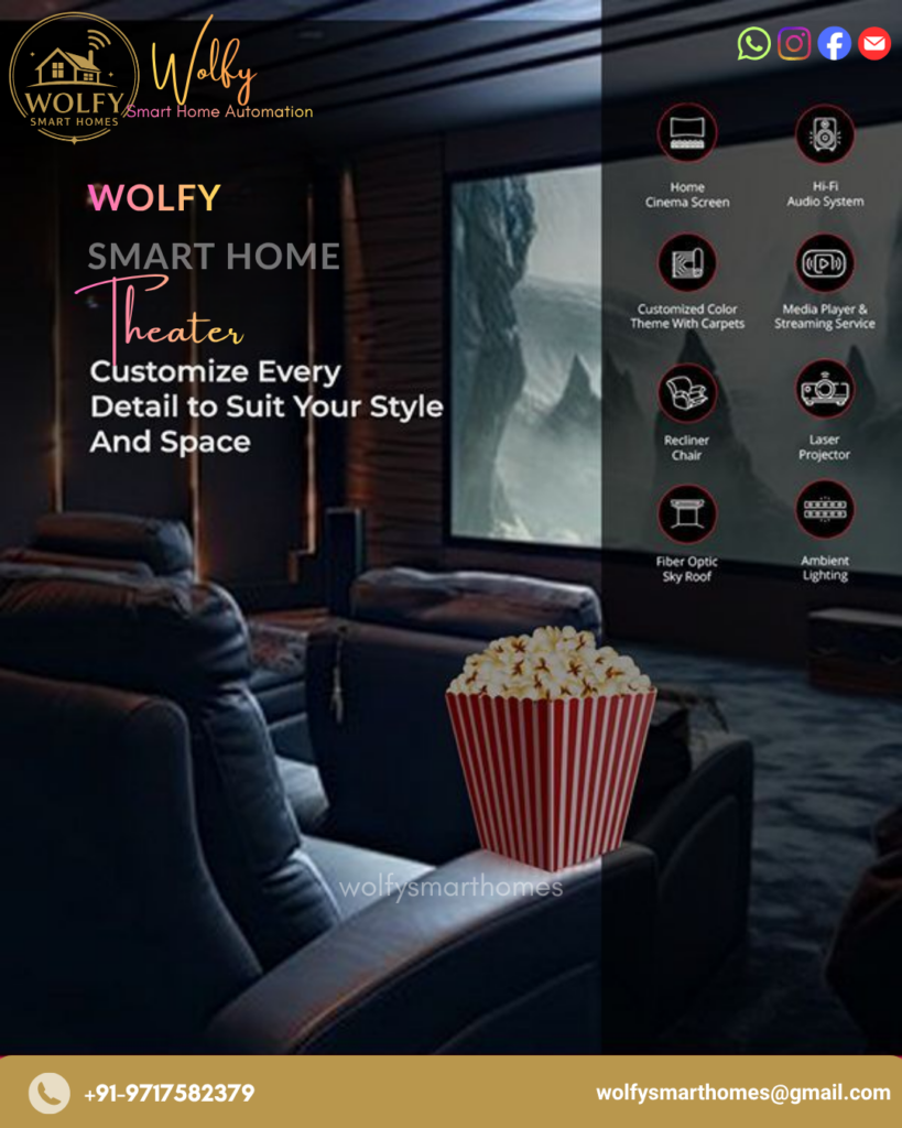 Smart home entertainment with automated lighting and TV